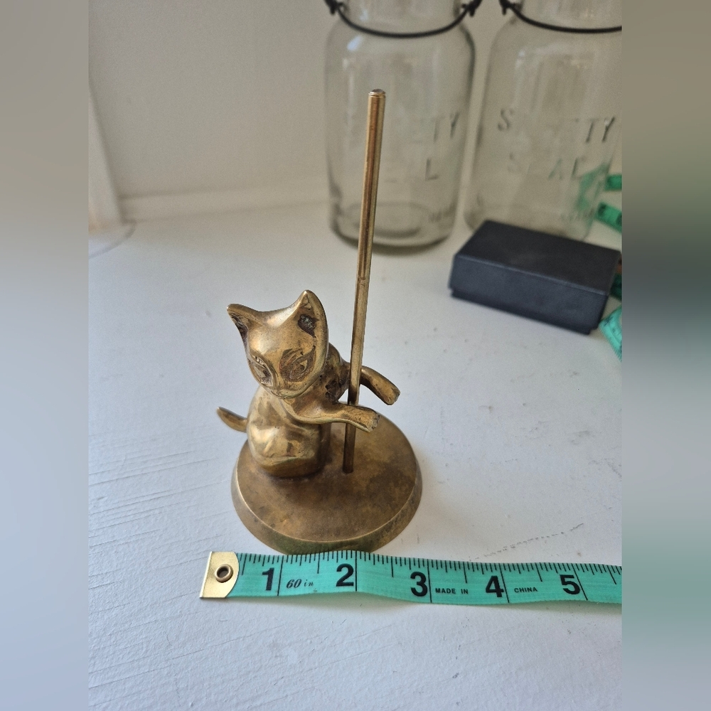 Brass Cat Decor Vintage - Picture 6 of 6